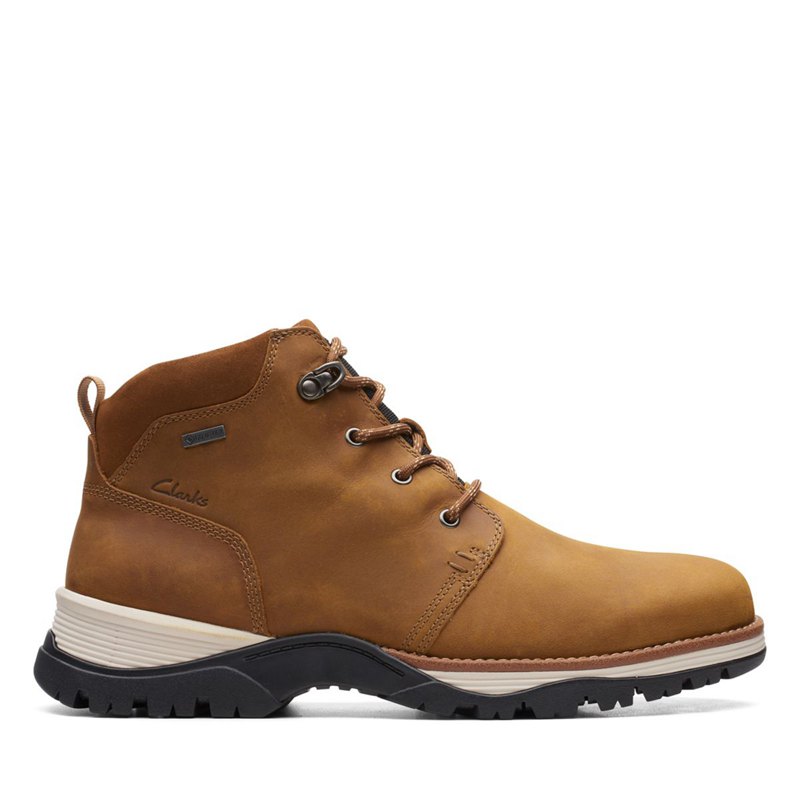 Men's Clarks Topton Mid GORE-TEX Ankle Boots Brown | 99510400